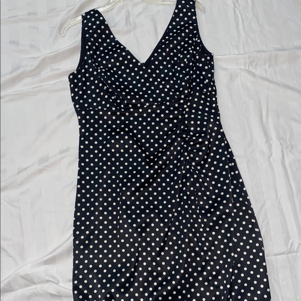 Donna Ricco Polka Dot Dress